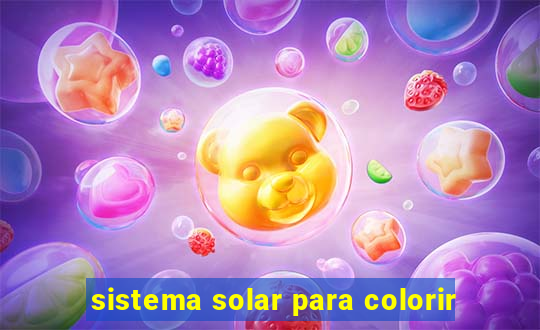 sistema solar para colorir